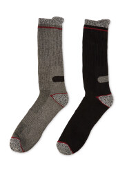 Workwear Socks 2-Pack - Black & Grey