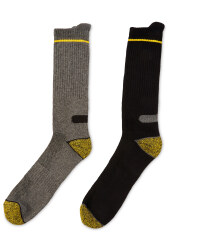 Workwear Socks 2-Pack - Yellow & Black