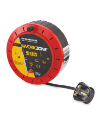 Workzone 5M Cable Reel - Red