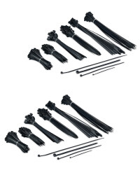 Workzone Black Cable Ties 2 Pack