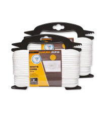 Workzone White Nylon Rope 2 Pack