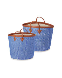 Woven Baskets 2 Pack - Navy
