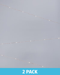 Warm White Fine Wire Battery Lights