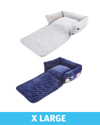 XL Floral Roll Down Pet Bed