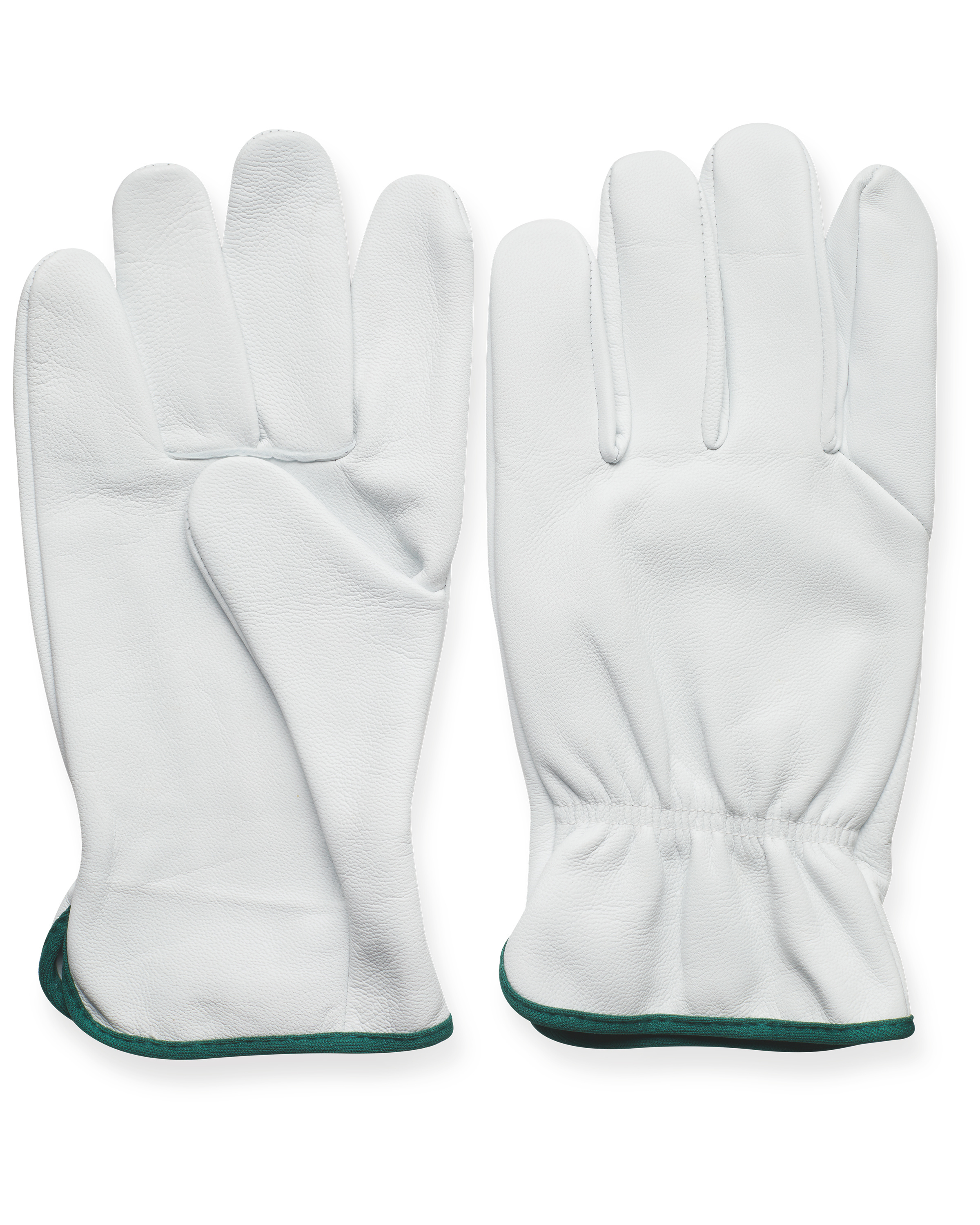 XL Dark Green Leather Garden Gloves