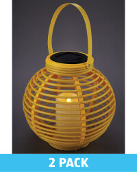 Yellow Solar Lanterns 2 Pack