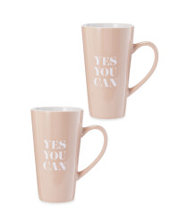 Yes You Can Gift Mug 2 Pack