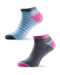 Yoga Socks 2-Pack - Grey / Blue