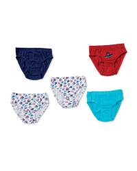 Boys' Nautical Briefs - Pack of 5