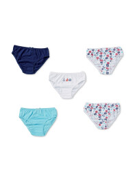 Girls' Nautical Briefs - Pack of 5