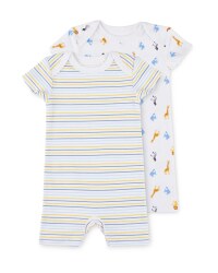 Lily & Dan Zoo Rompers 2 Pack