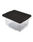 20L Storage Boxes 2 Pack - Black