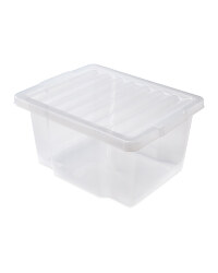 20L Storage Boxes 2 Pack - Clear