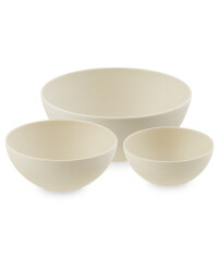Bamboo Mixing Bowls 3 Pack - Stone