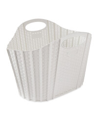 Addis Fold Flat Laundry Basket - White