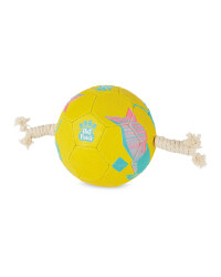 Out Paws Dog Football With Handles - Yellow