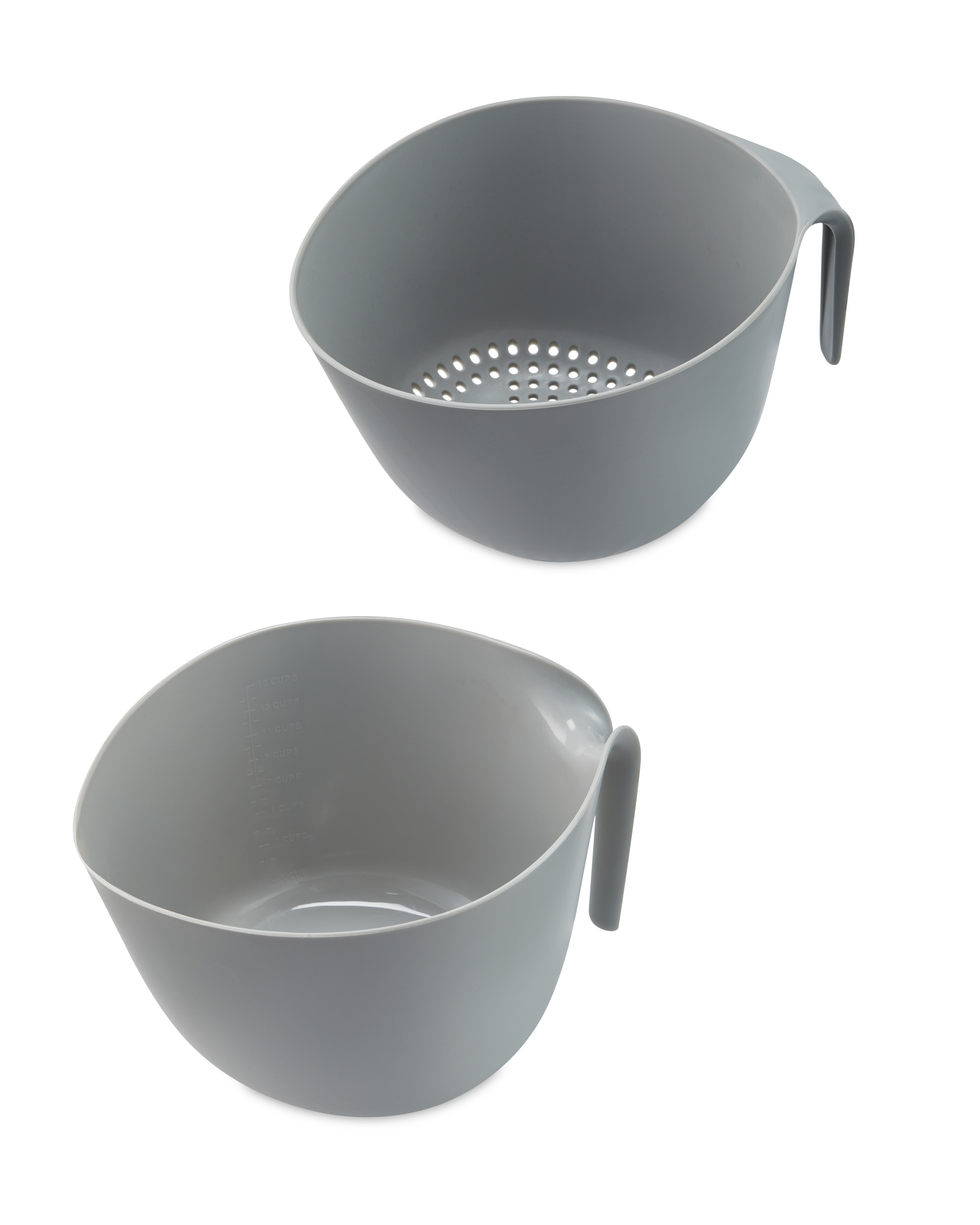 2 Pack Grey Colander - ALDI UK