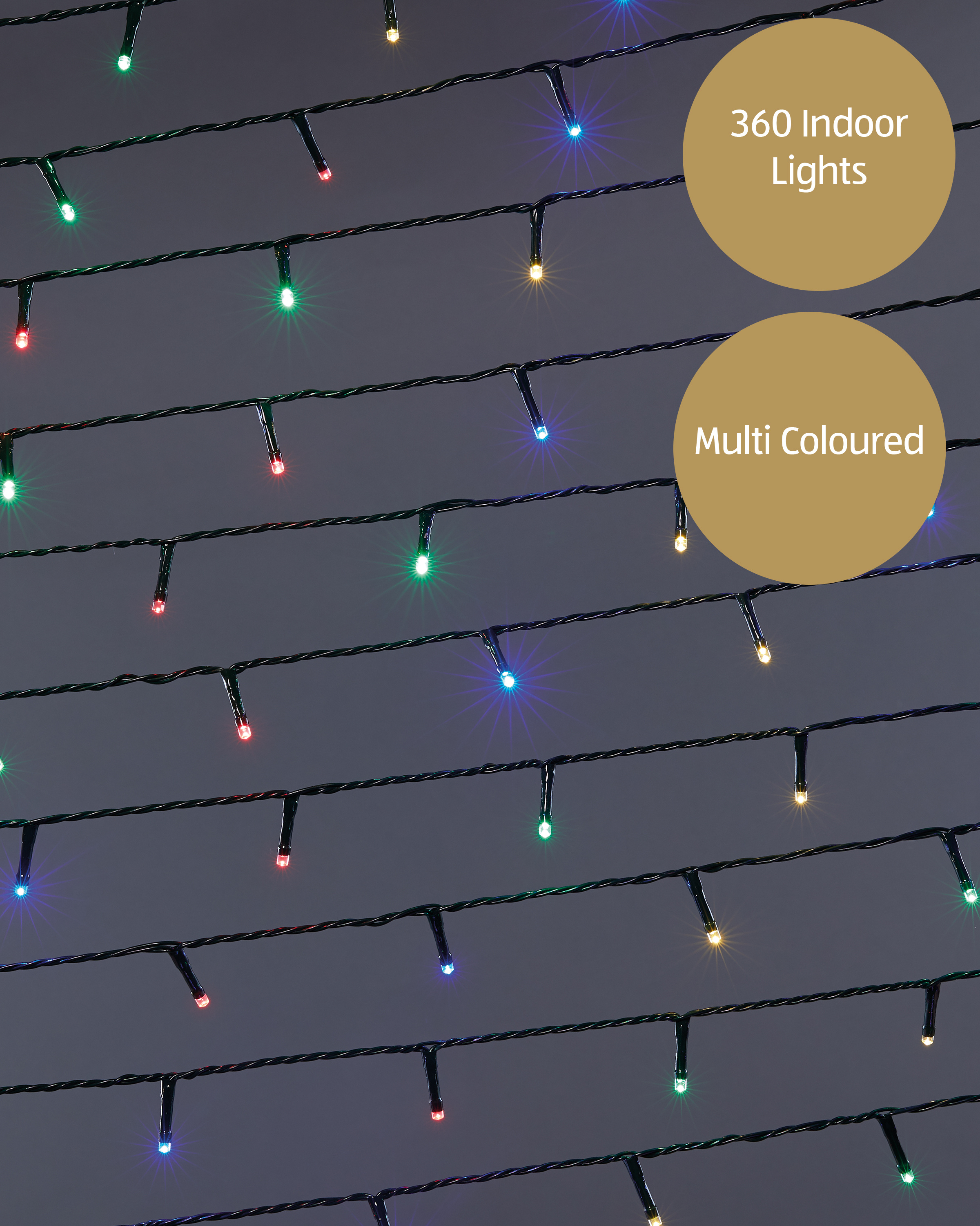 360 Multi Coloured LED Lights ALDI UK