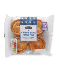 4 Crispy Bake Pork Pies