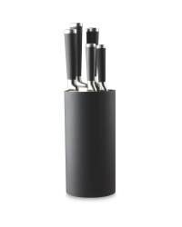 Crofton 5 Piece Knife Block - Black
