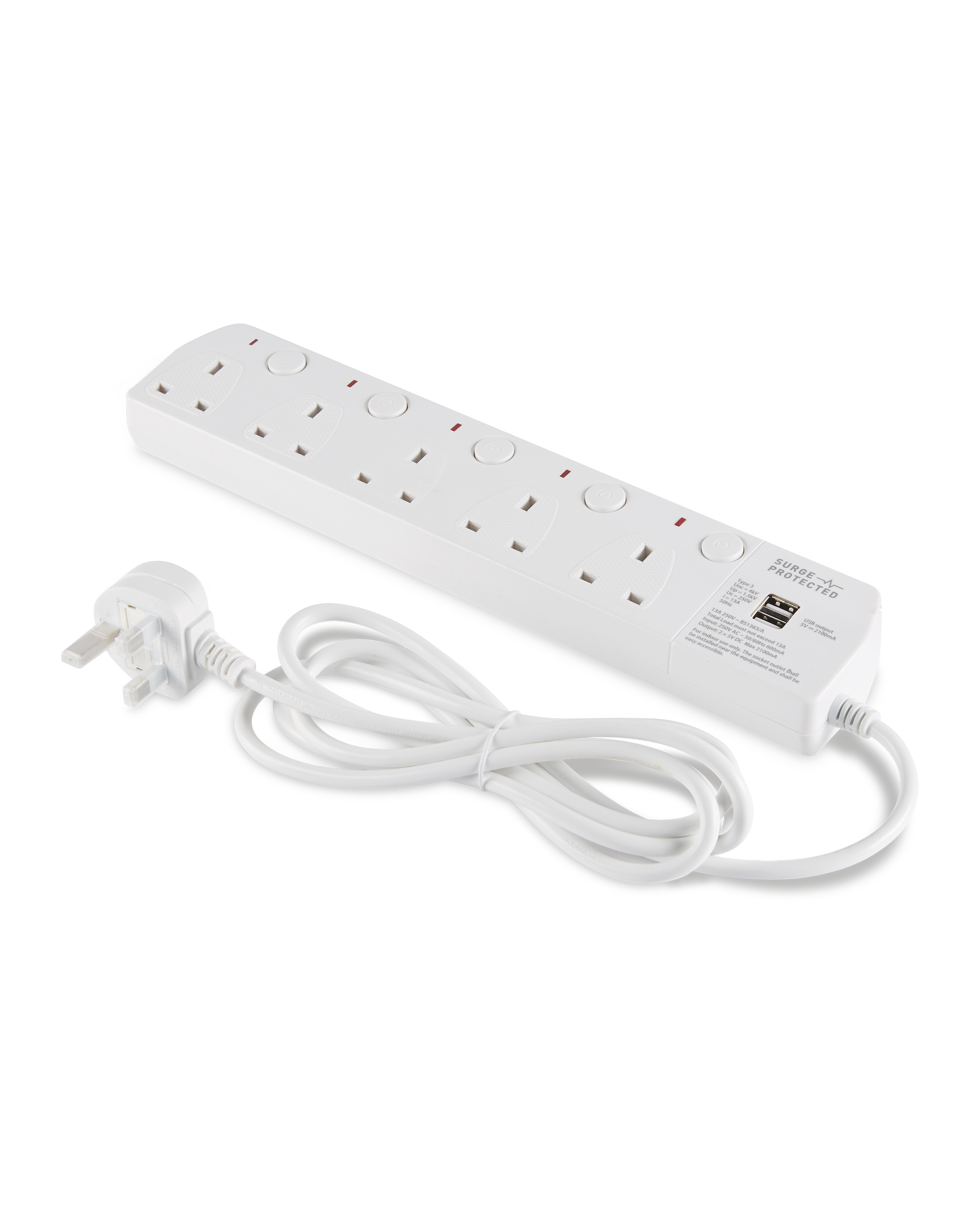 5 Socket Extension Lead ALDI UK