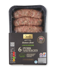 6 Lincolnshire Seasoned Sausages