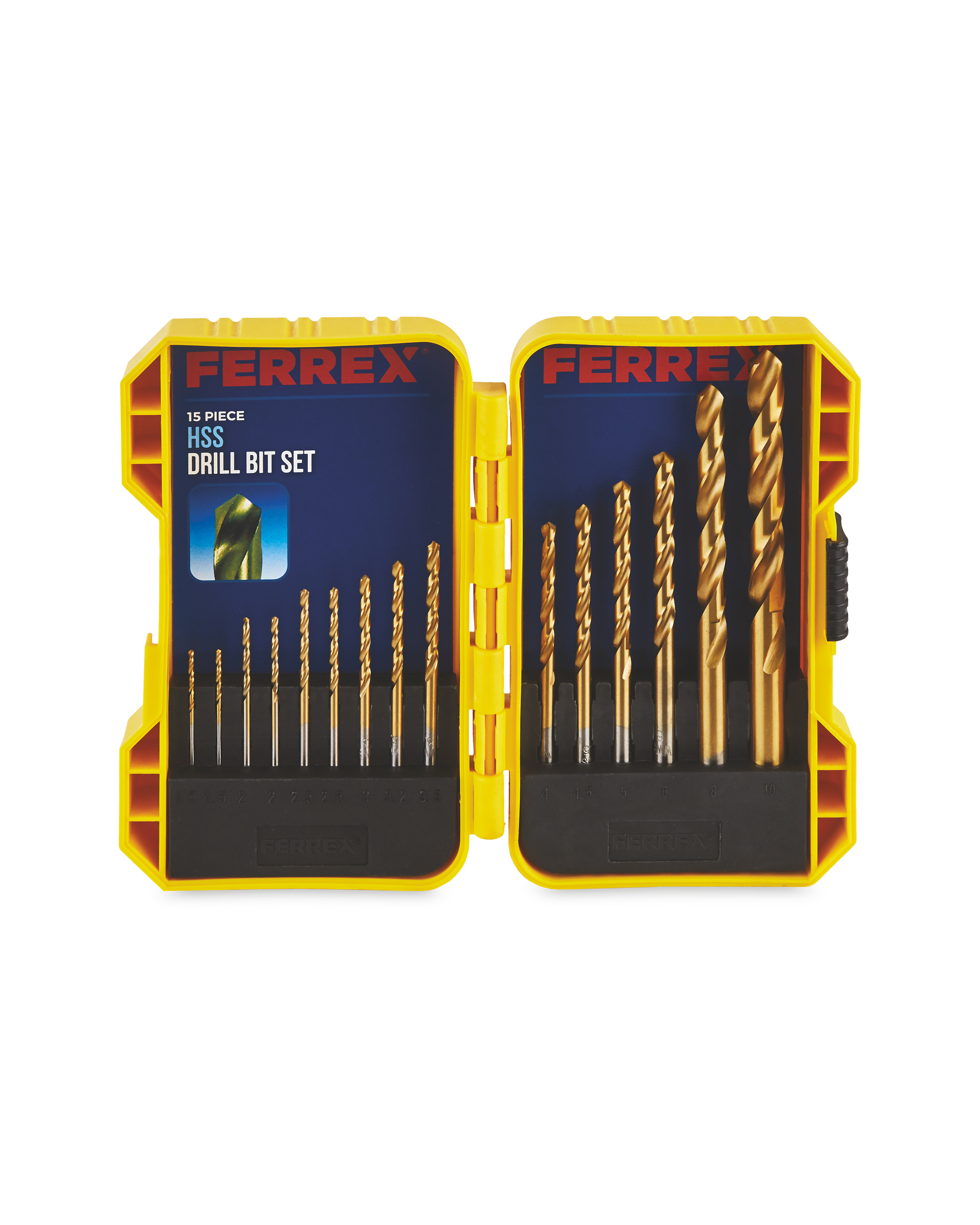 Ferrex 15 Piece HSS Drill Bit Set ALDI UK