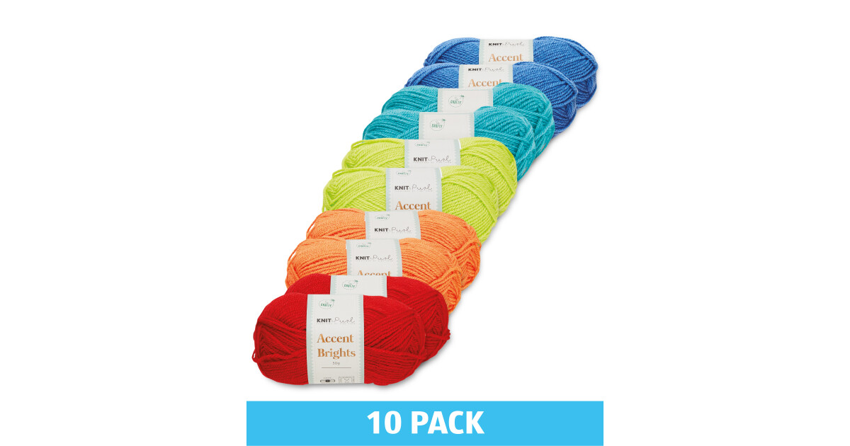 Bright Double Knit Yarn 10 Pack ALDI UK