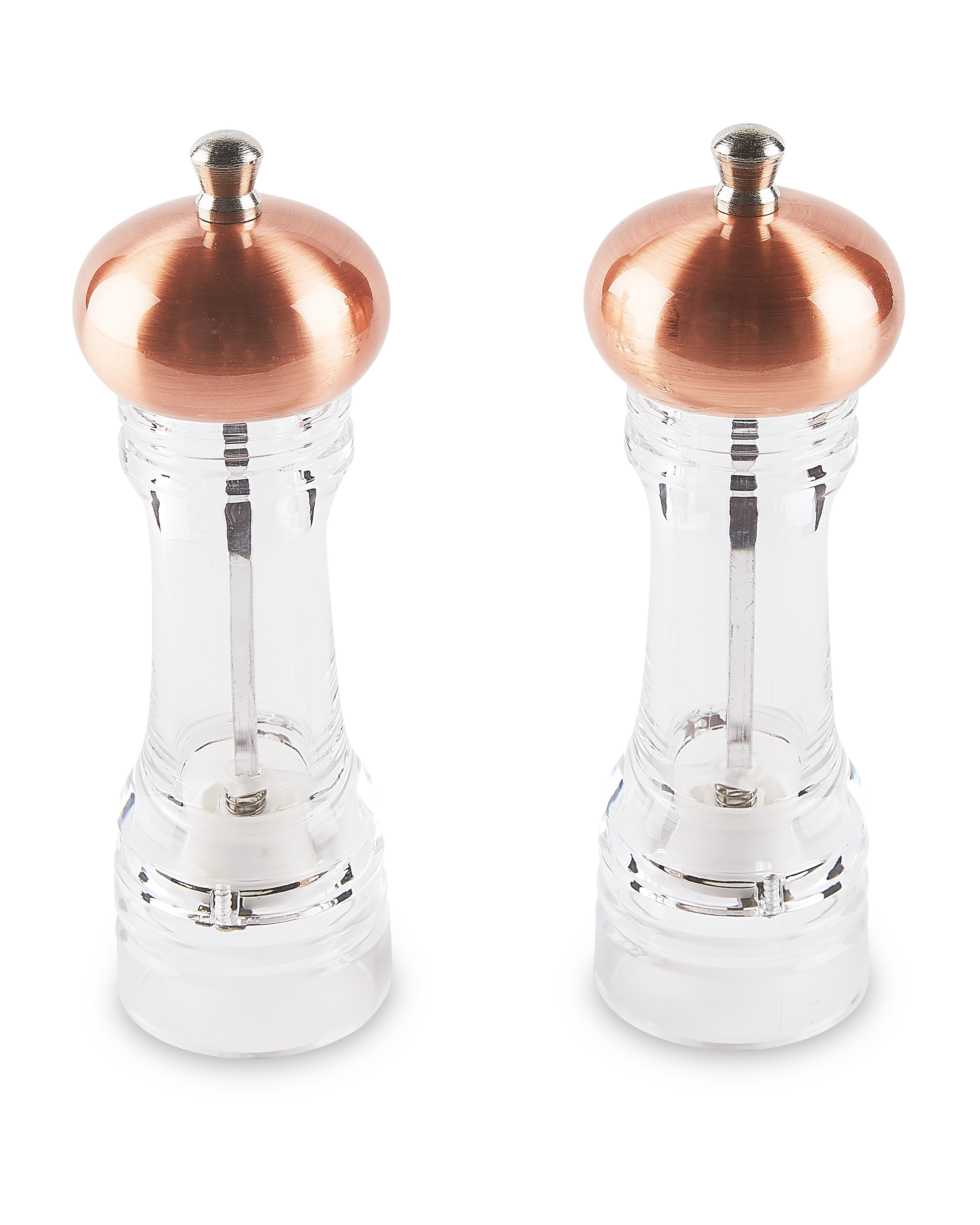 Brushed Copper Salt/Pepper Mill Set ALDI UK