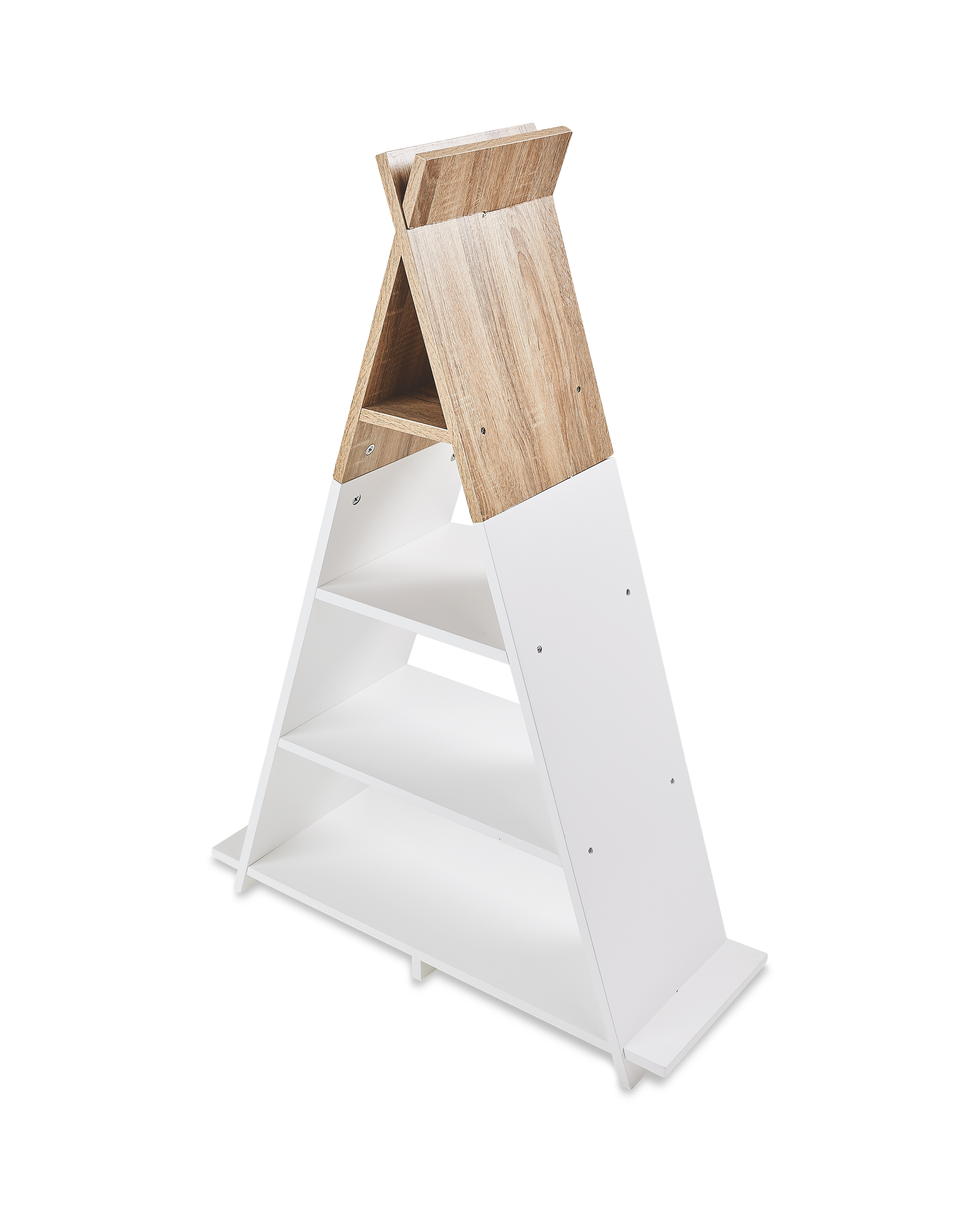 Children's White Wooden Bookcase ALDI UK