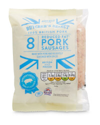 8 Reduced Fat Pork Sausages