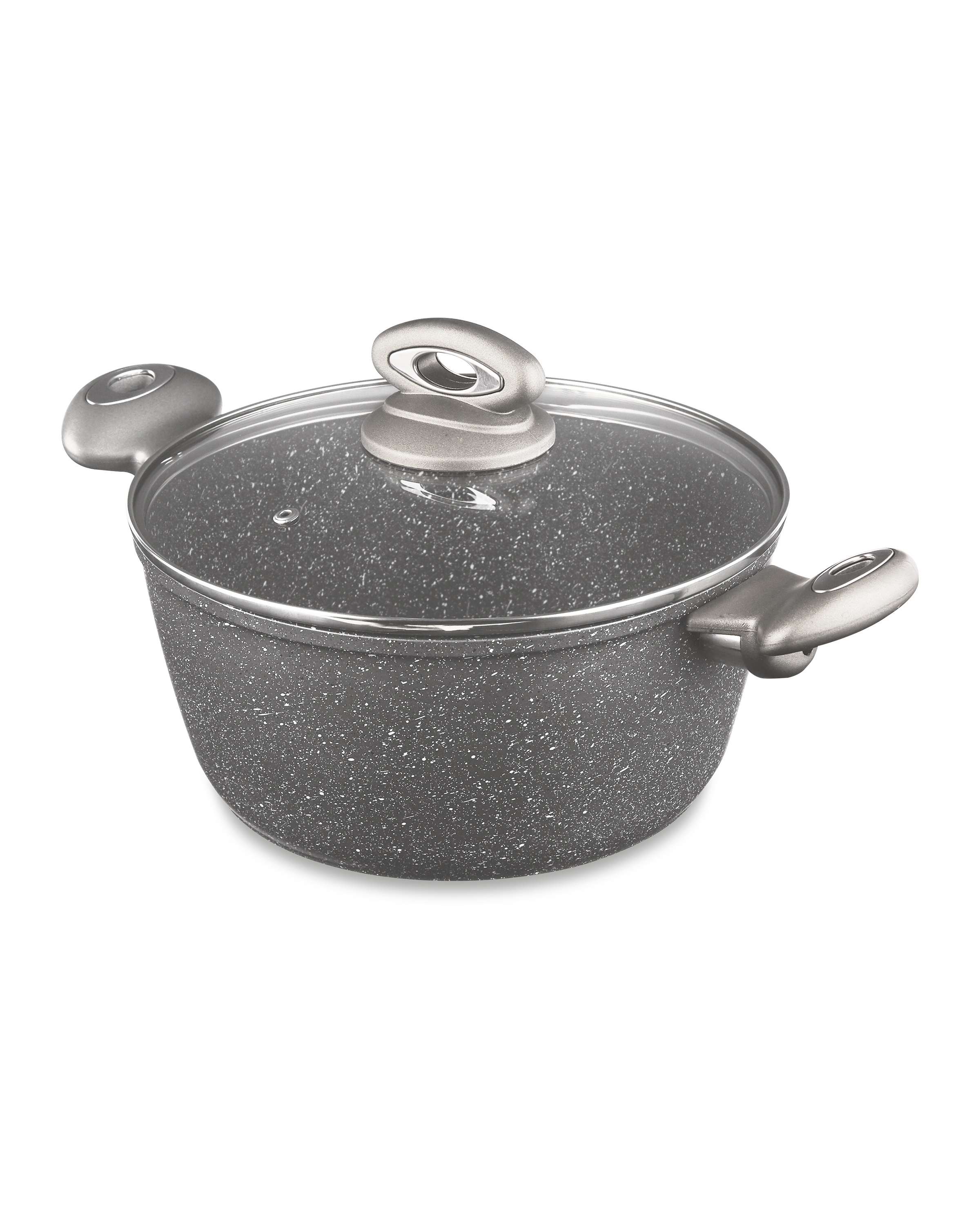 Grey Large Marble Effect Stock Pot ALDI UK