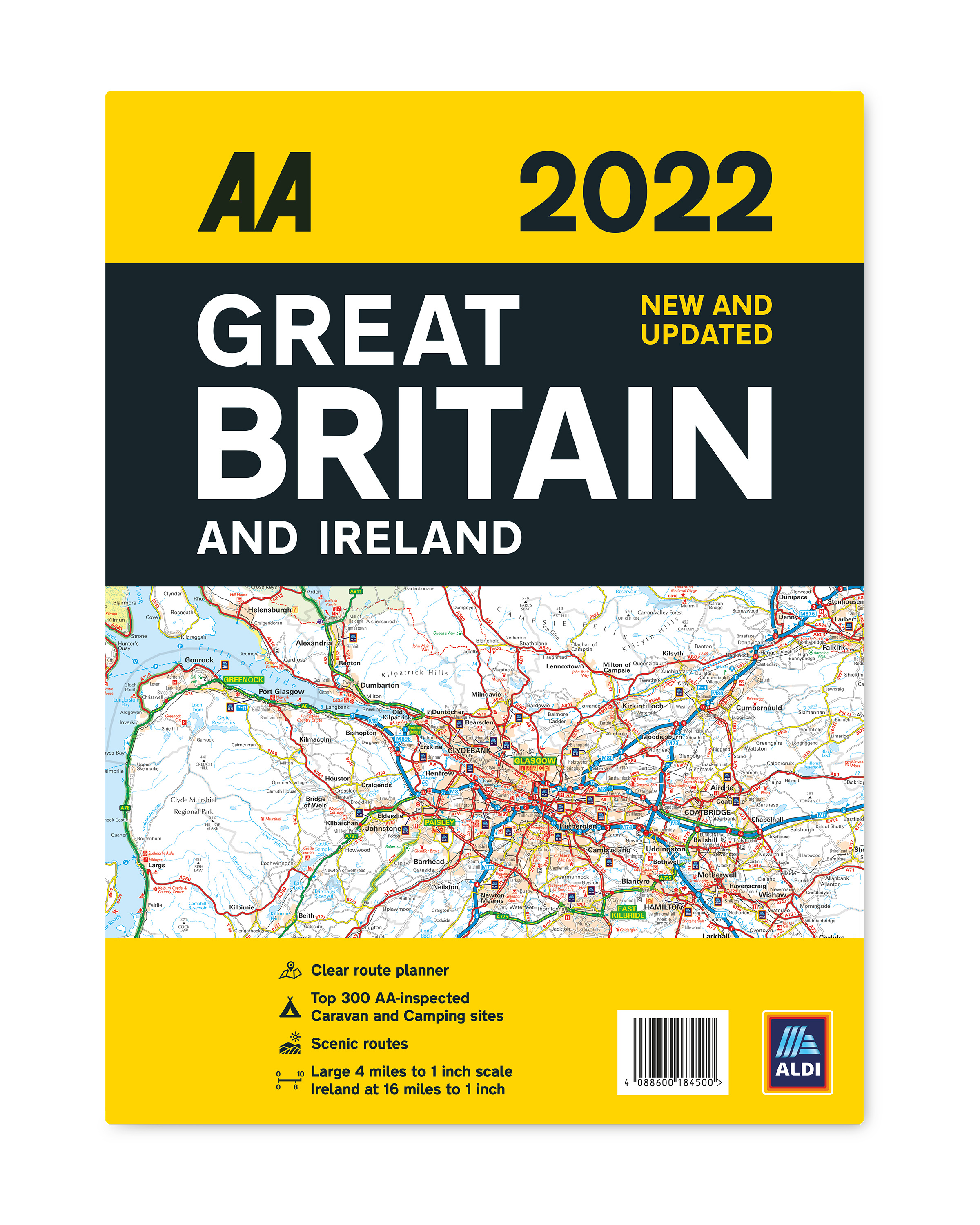 AA Road Atlas 2022 ALDI UK