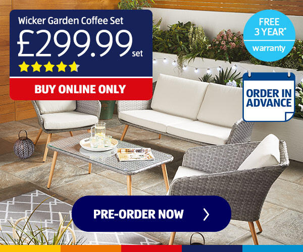 Wicker Garden Coffee Set - Shop Now