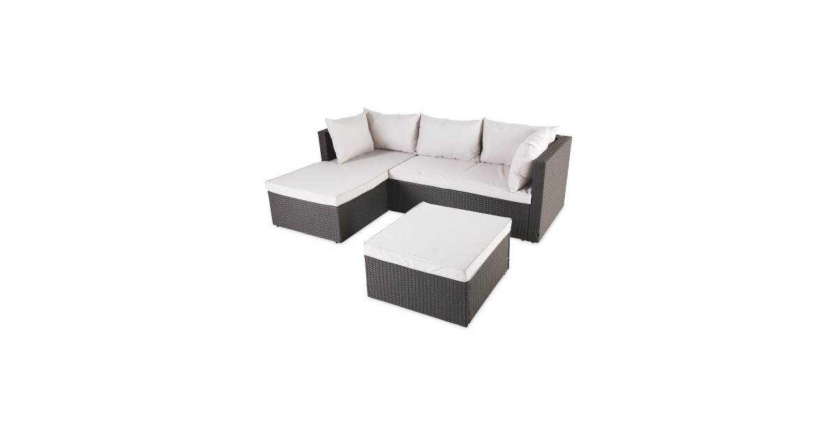 Rattan Effect Anthracite Corner Sofa| 2020| ALDI UK