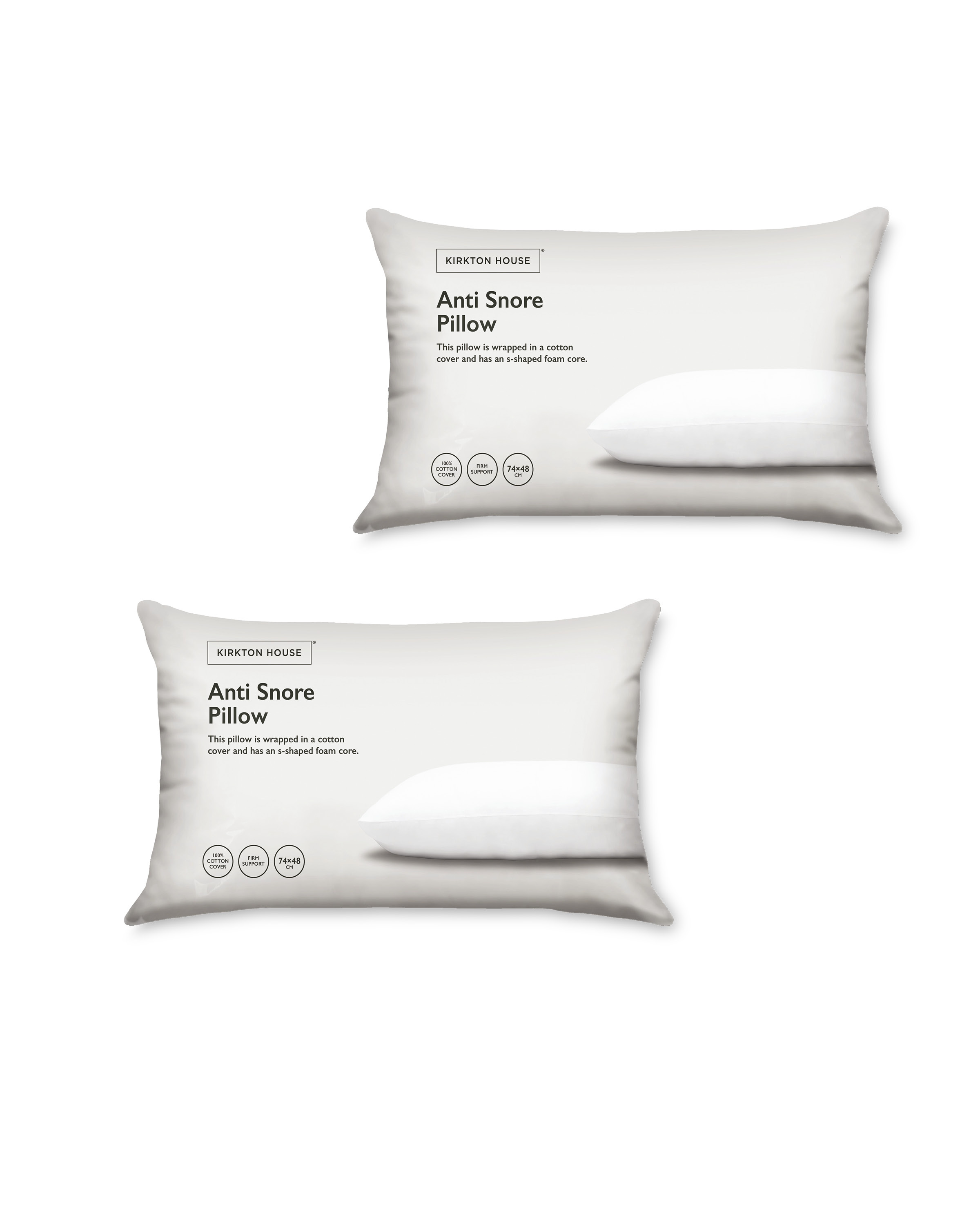 Anti Snore Pillow 2 Pack ALDI UK