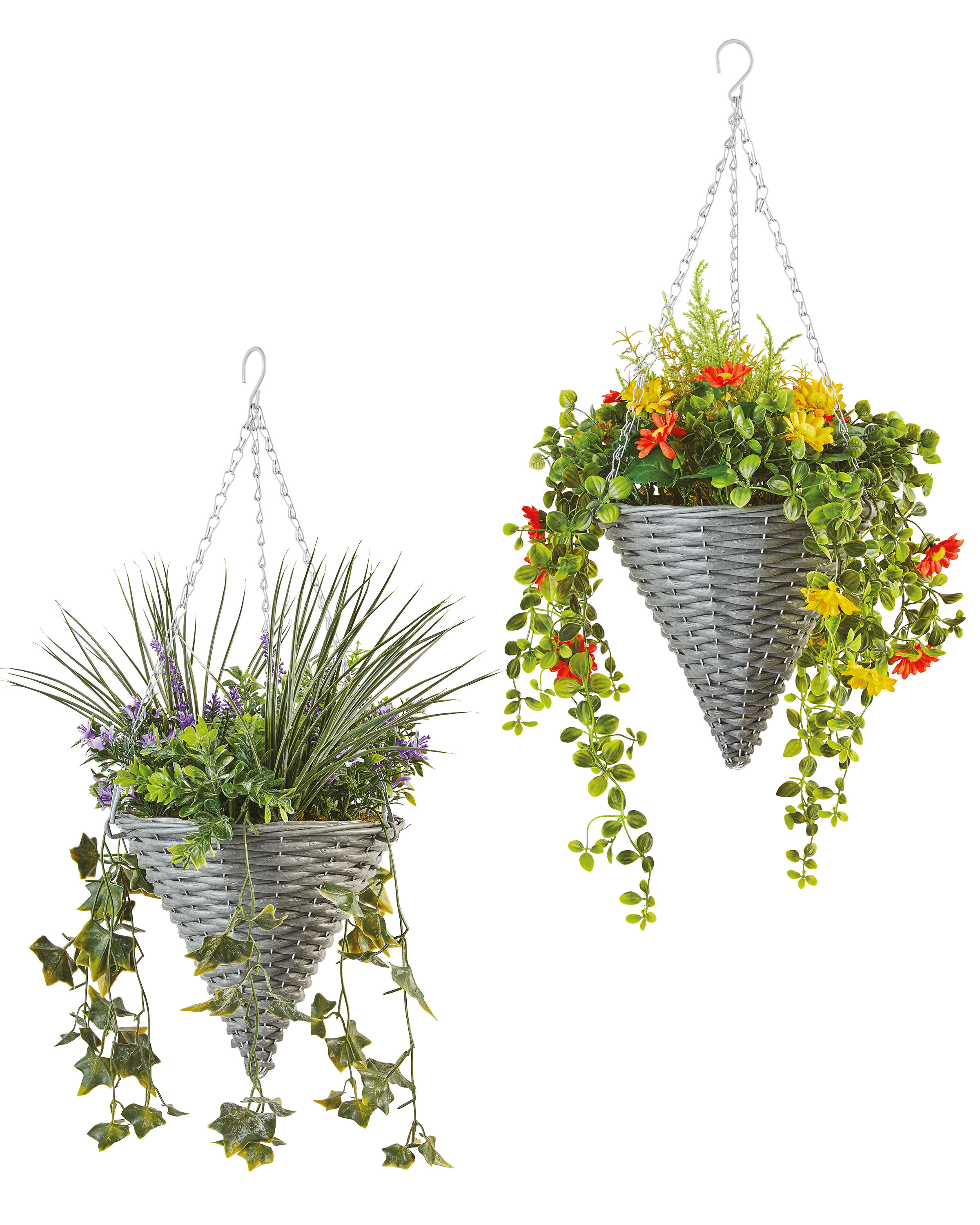 Belavi Artificial Hanging Basket ALDI UK