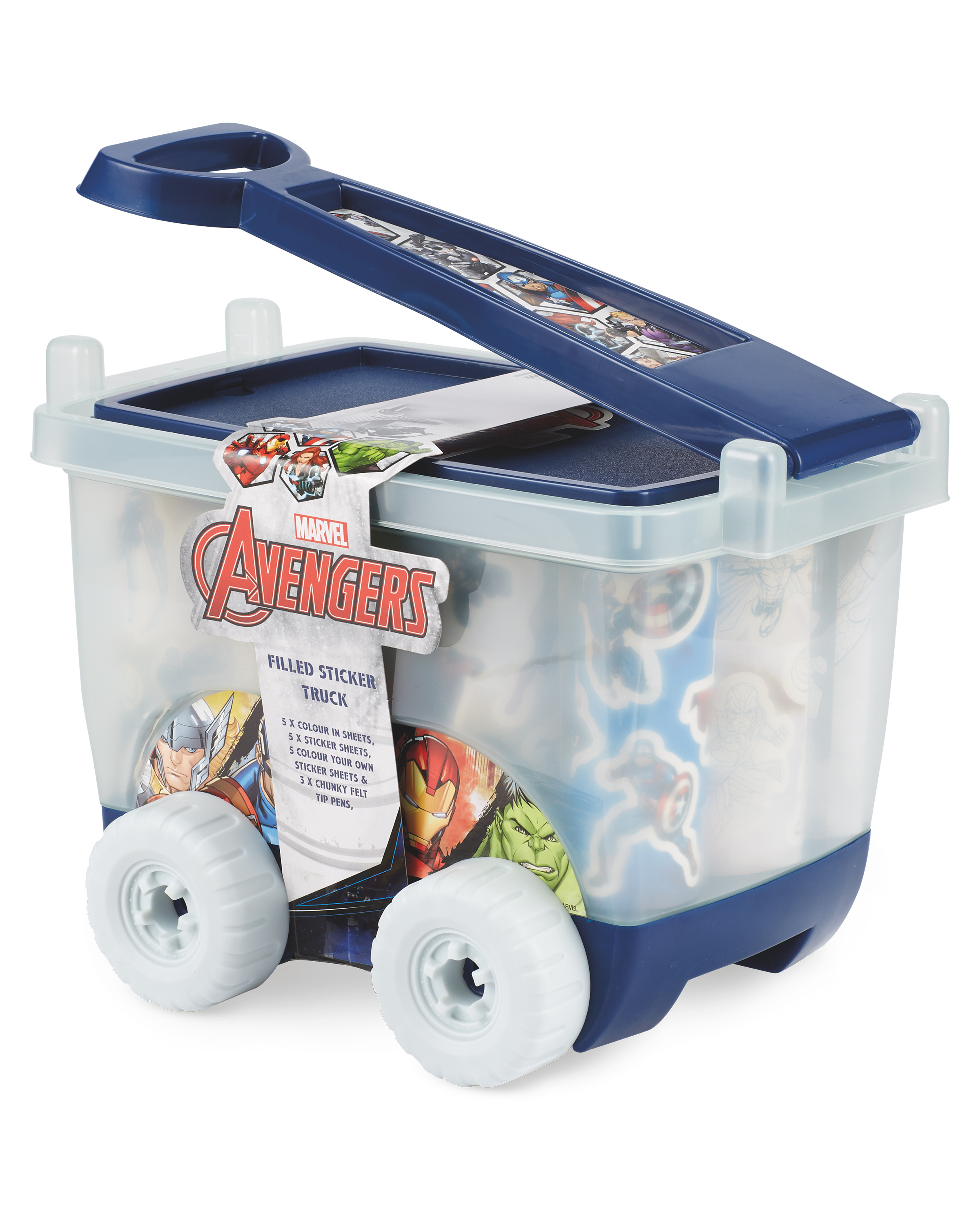 Avengers Pull Along Stationery Set ALDI UK