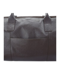 Avenue Black or Brown Leather Holdall Bag | ALDI UK