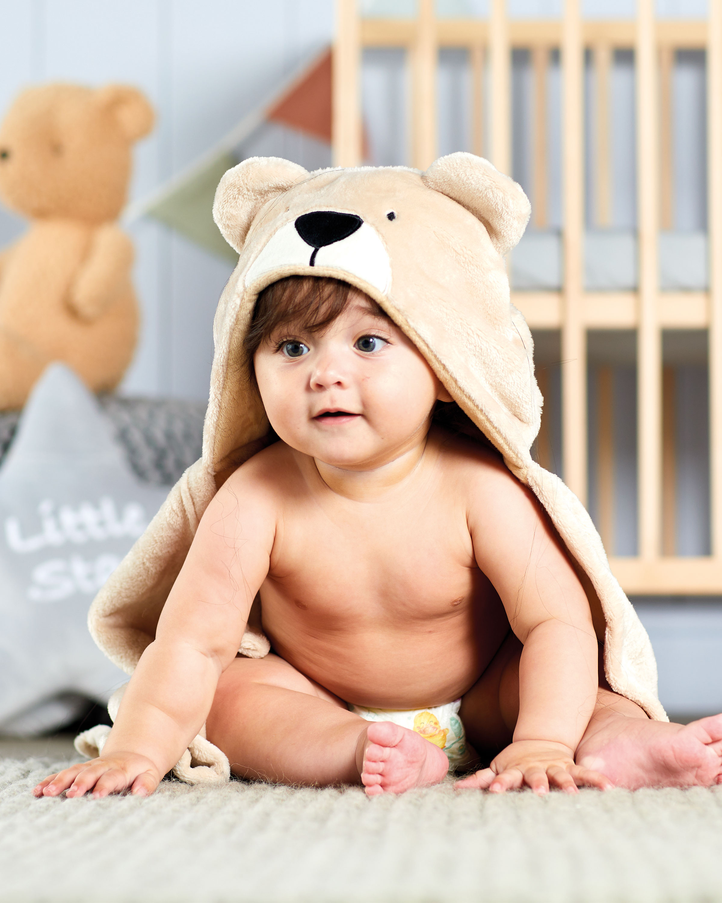 Baby Bear Hooded Blanket ALDI UK