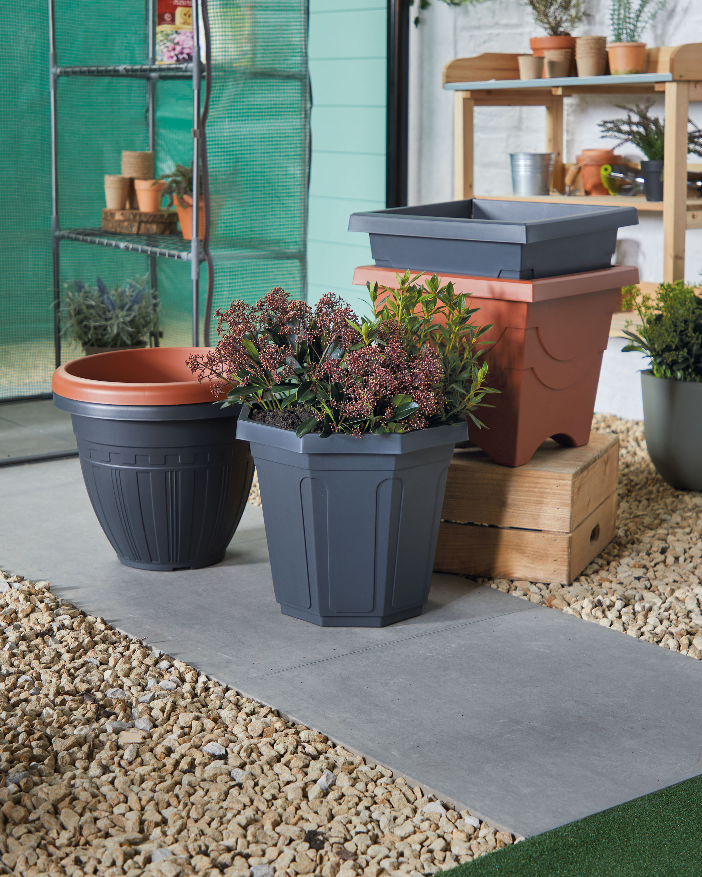 Belavi Classic Decorative Plant Pot ALDI UK
