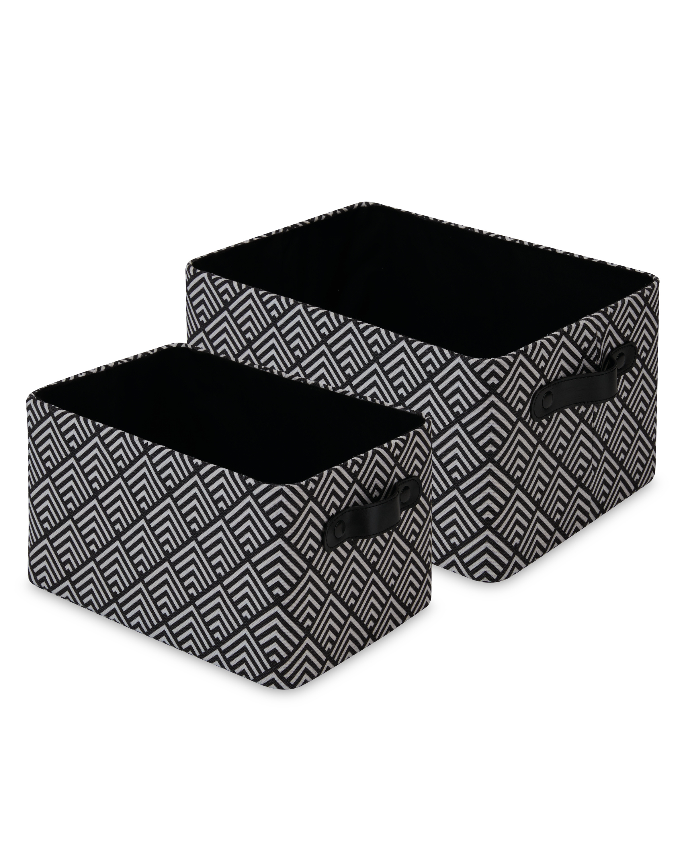 Black & White Storage Baskets ALDI UK