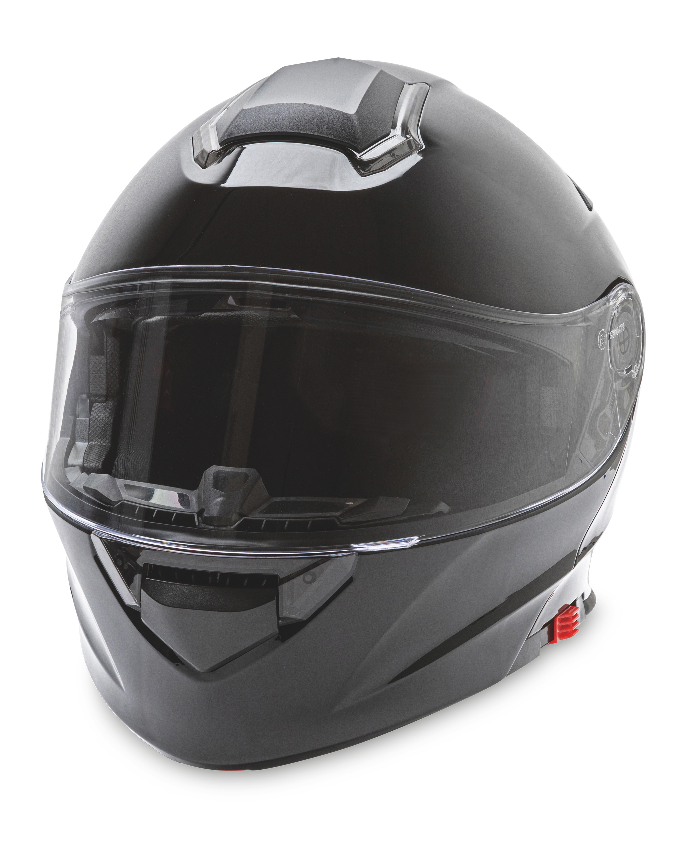 Black Shiny Motorcycle Helmet - ALDI UK