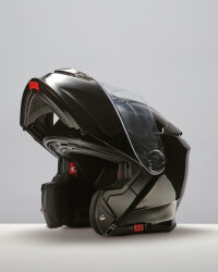 Black Shiny Motorcycle Helmet - ALDI UK