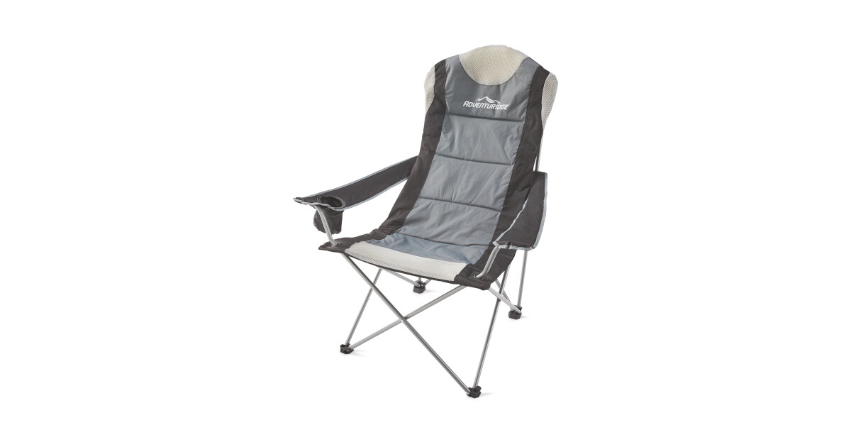 Black And Grey Camping Chair ALDI UK