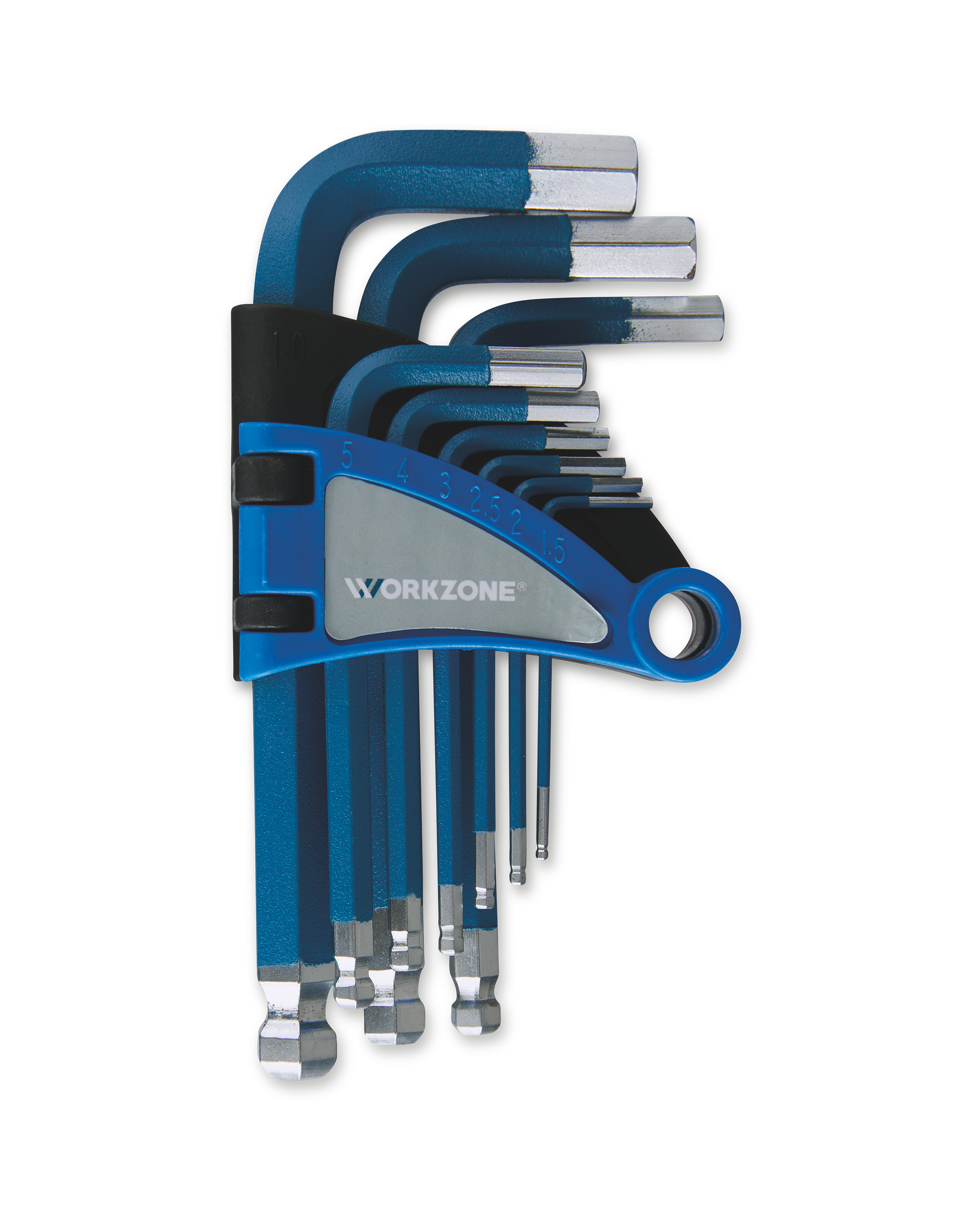 Workzone 9 Piece Blue Hex Key Set ALDI UK