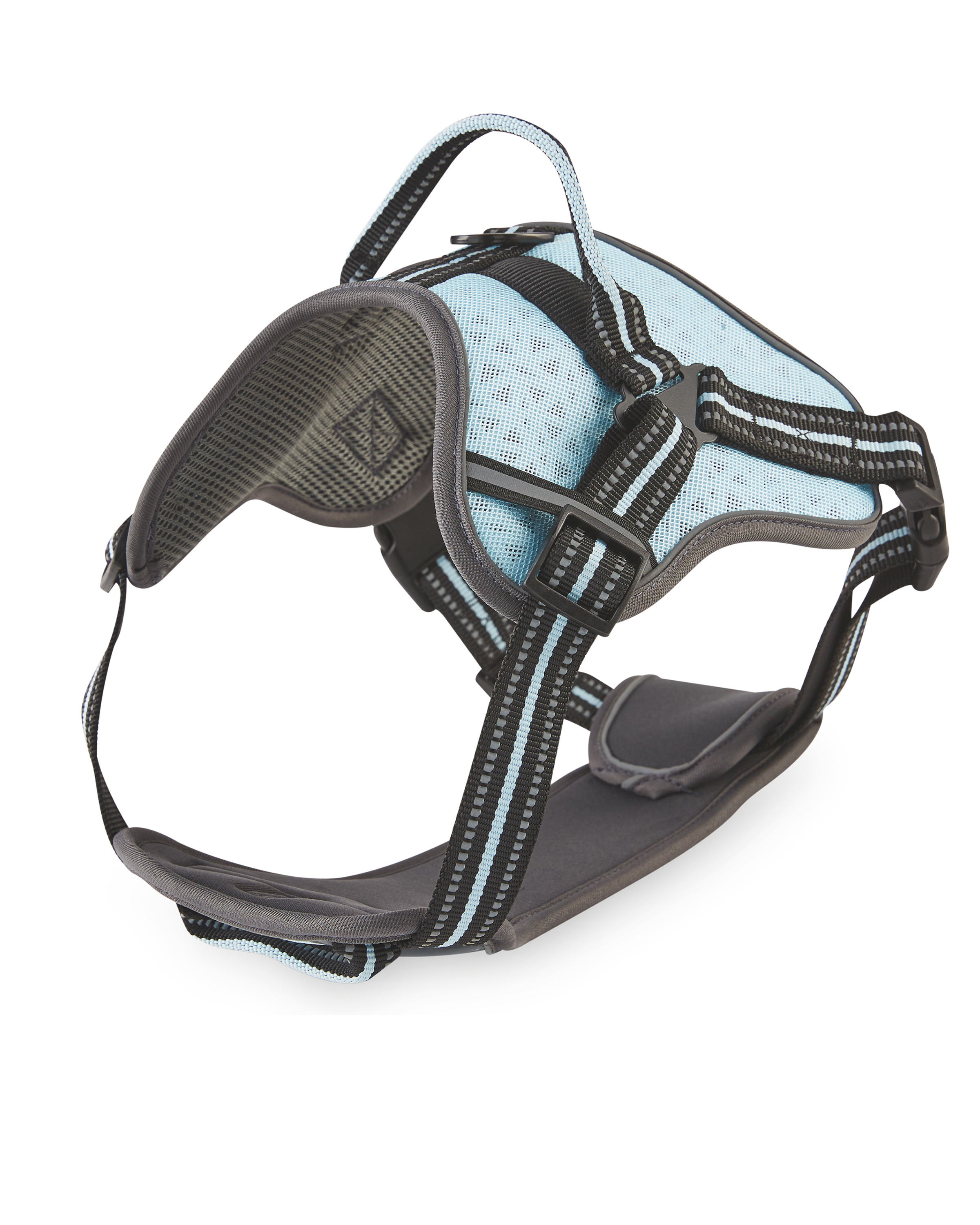 Blue Reflective Trim Dog Harness ALDI UK