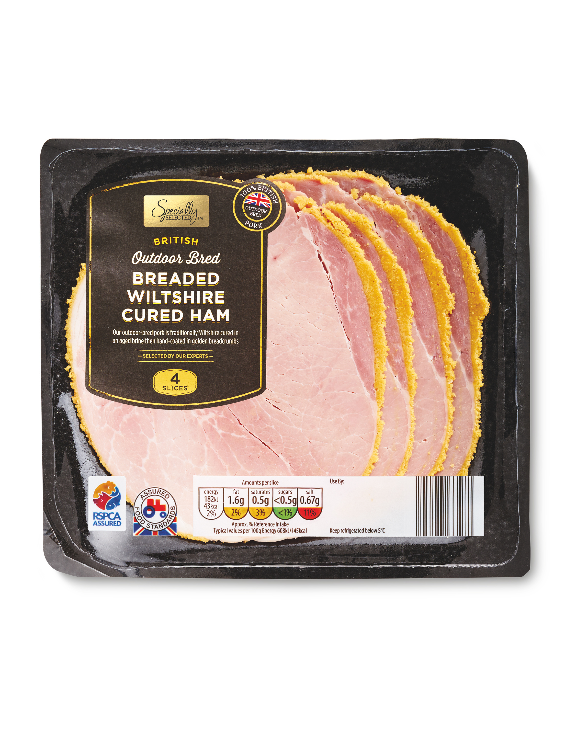 ham with bread crumbs