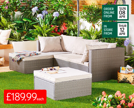 Garden Furniture | Rattan Patio Furniture Sets - ALDI UK