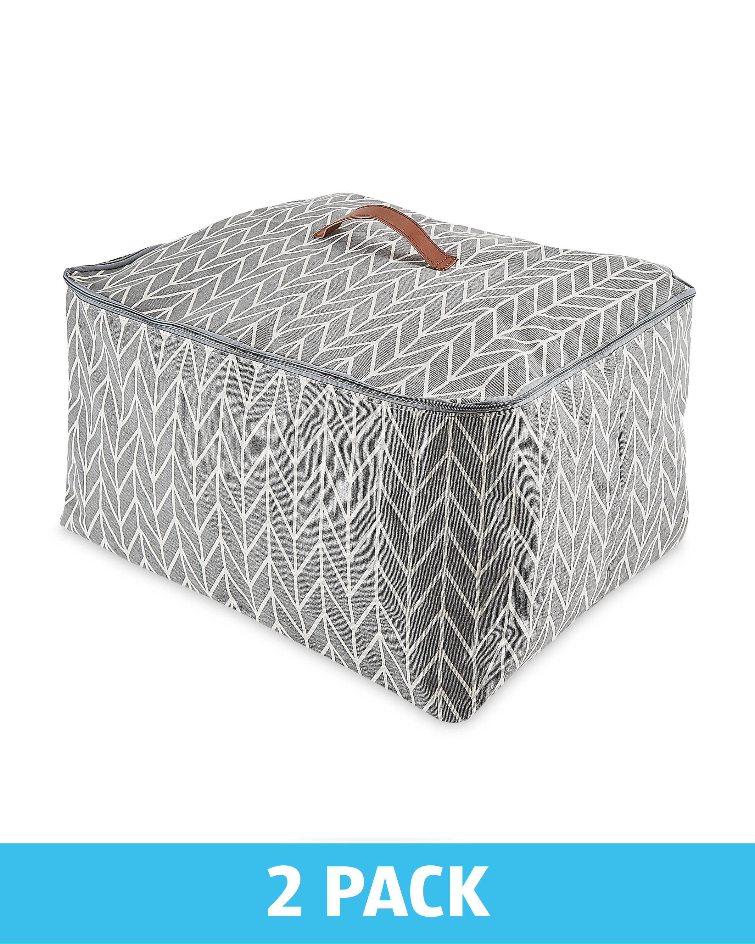 Chevron Underbed Storage Bag 2 Pack ALDI UK
